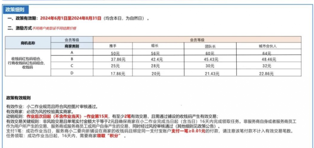 支付宝双码新政策