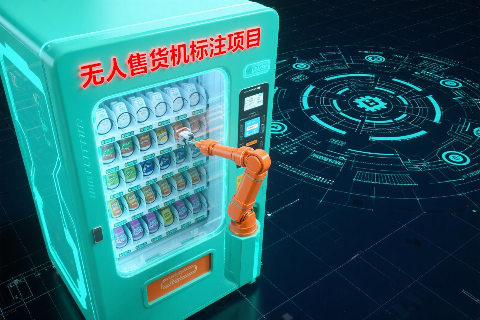无人售货机标注项目_注册渠道与全流程解析(每日100+收益)-云推网创项目库