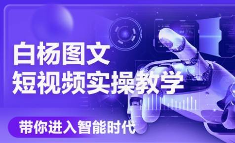 白杨老师·Ai图文短视频实操课(更新6月)-云推网创项目库