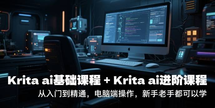 krita ai基础课程+Krita ai进阶课程，从入门到精通，电脑端操作，新手老手都可以学-云推网创项目库