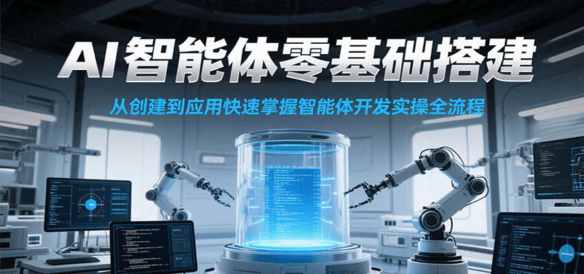 AI智能体零基础搭建实操课，从创建到应用快速掌握智能体开发全流程！-云推网创项目库