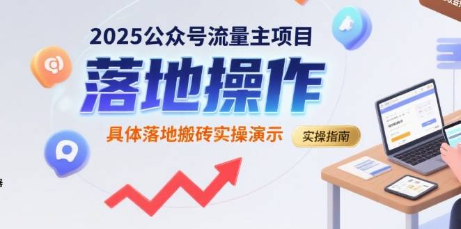 2025公众号流量主项目，具体落地搬砖实操演示-云推网创项目库