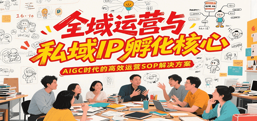 全域运营与私域IP孵化核心，AIGC时代的高效运营SOP解决方案-云推网创项目库