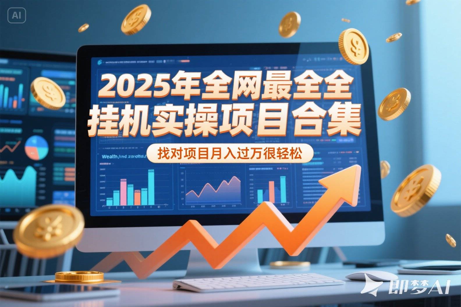2025年挂机实操项目实操演练，挂机类型，AI直播类型，轻资产创业类型…-云推网创项目库