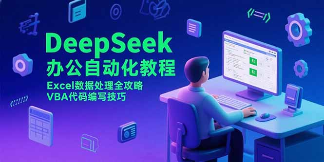 DeepSeek办公自动化教程，Excel数据处理全攻略，VBA代码编写技巧-云推网创项目库