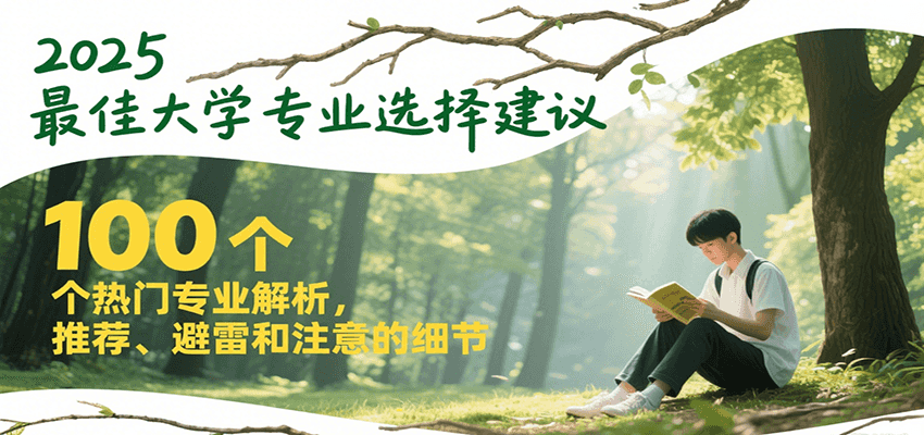 2025最佳大学专业选择建议，100个热门专业解析，推荐、避雷和注意的细节-云推网创项目库
