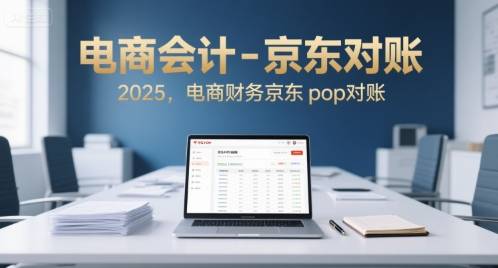 电商会计-京东对账2025，电商财务京东pop对账-云推网创项目库