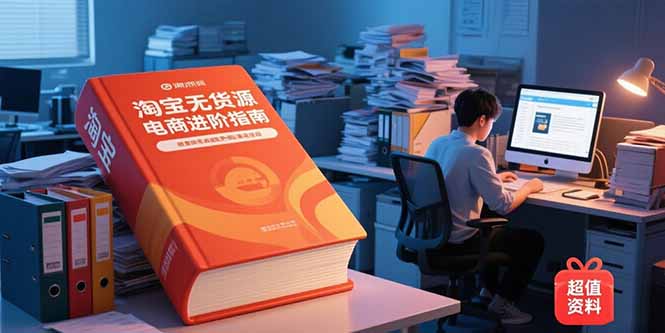 淘宝无货源电商进阶指南，包含新人课、进阶课，配套资料，蓝海选品等-云推网创项目库