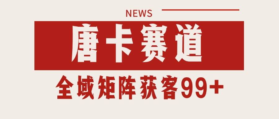 唐卡赛道私域引流获客 自热矩阵SOP日引流99+精准客资-云推网创项目库