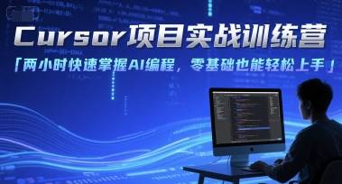 Cursor项目实战训练营，两小时快速掌握AI编程，零基础也能轻松上手-云推网创项目库