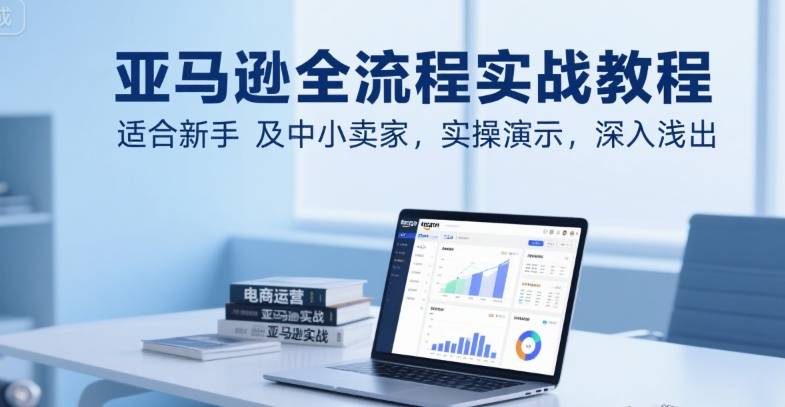 亚马逊全流程实战教程，适合新手及中小卖家，实操演示，深入浅出-云推网创项目库