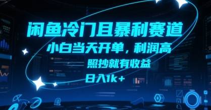 闲鱼冷门且暴利赛道，小白当天开单，利润高，照抄就有收益，日入1k+【揭秘】-云推网创项目库