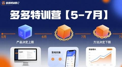 多多特训营【5-7月】产品决定上限，方法决定下限，各种玩法技巧落地实操-云推网创项目库