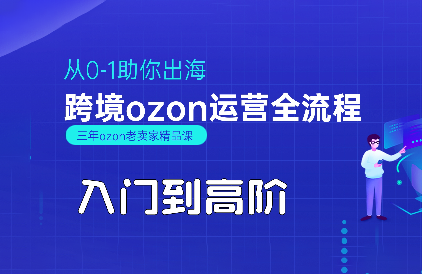 悟空跨境·OZON入门到高阶全流程-云推网创项目库