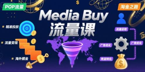 Media Buy之POP流量课，带你开启海外Media Buy淘金之路-云推网创项目库