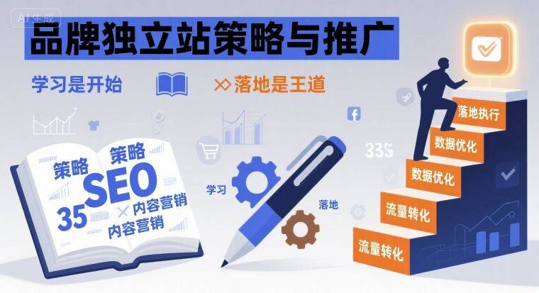 品牌独立站策略与推广，学习是开始，落地是王道-云推网创项目库