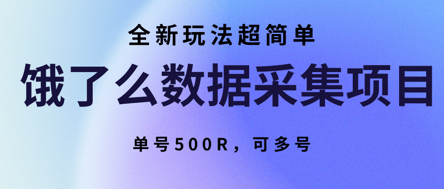 饿了么数据采集项目，全新玩法超简单，单号500R，可多号-云推网创项目库