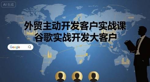 外贸主动开发客户实战课，谷歌实战开发大客户-云推网创项目库