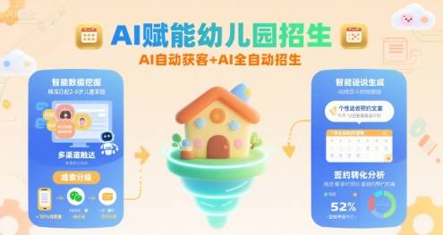 AI赋能幼儿园招生，AI自动获客+AI全自动招生-云推网创项目库