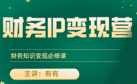 有有老师·财务IP变现营，财务知识变现必修课-云推网创项目库