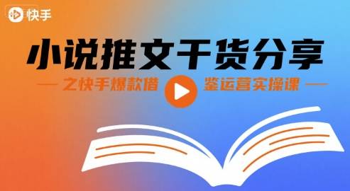 小说推文干货分享之快手爆款借鉴运营实操课-云推网创项目库
