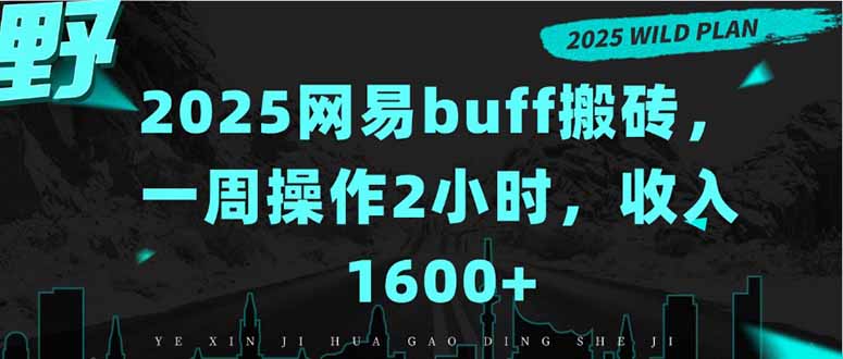 2025网易buff搬砖，一周操作2小时，收入1600+-云推网创项目库