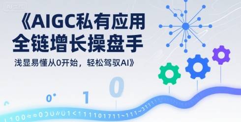 AIGC私有化应用全链增长操盘手，浅显易懂从0开始，轻松驾驭AI-云推网创项目库