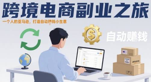 跨境电商副业之旅，一个人的亚马逊，打造自动賺钱小生意-云推网创项目库