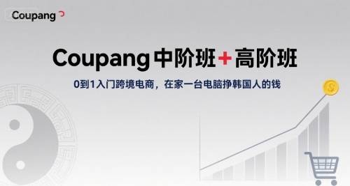 Coupang中阶班+高阶班，0到1入门跨境电商，在家一台电脑挣韩国人的钱-云推网创项目库