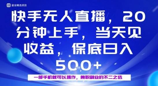 20分钟能上手，当天就能出收益，不賺钱我赔你，兼职副业的不二之选【揭秘】-云推网创项目库