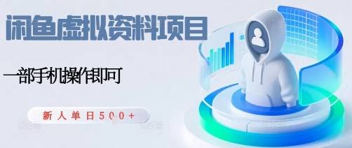 闲鱼虚拟资料项目，每天一小时，新人日入5张-云推网创项目库