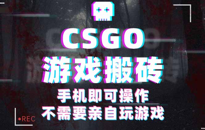 CSGO游戏挂机捡漏，单日扫货500+，年底小高峰上车可吃肉，手机即可操作…-云推网创项目库