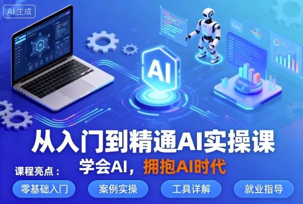 从入门到精通AI实操课，学会AI，拥抱AI时代-云推网创项目库
