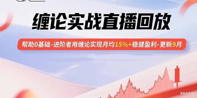 缠论实战直播回放：帮助0基础-进阶者用缠论实现月均15%+稳健盈利-更新9月-云推网创项目库