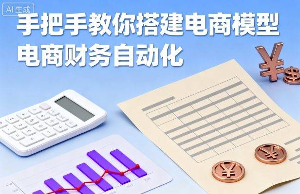 手把手教你搭建电商模型-电商财务自动化-云推网创项目库