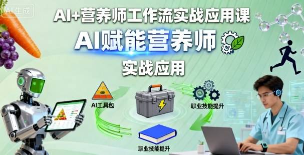 AI+营养师工作流实战应用课，AI赋能营养师-云推网创项目库