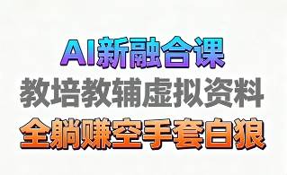育儿教学教培新玩法，AI生成教学视频，市场大，操作简单，变现天花板非常高-云推网创项目库