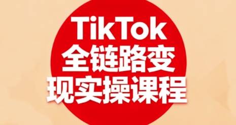TikTok全链路变现实操课程，全方位助力学员掌握TK变现技能-云推网创项目库