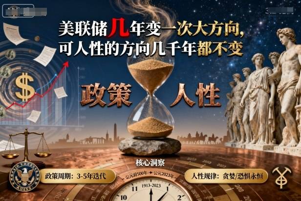 付费文章：美联储几年变一次大方向，可人性的方向几千年都不变-云推网创项目库