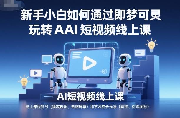 新手小白如何通过即梦可灵玩转AI短视频线上课-云推网创项目库