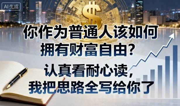 付费文章：你作为普通人该如何拥有财富自由？认真看耐心读，我把思路全写给你了-云推网创项目库