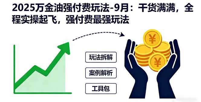 2025万金油强付费玩法-9月：干货满满，全程实操起飞，强付费最强玩法-云推网创项目库