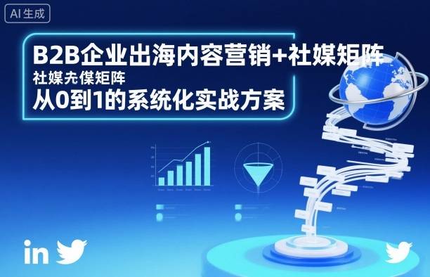 B2B企业出海内容营销+社媒矩阵,从0到1的系统化实战方案-云推网创项目库