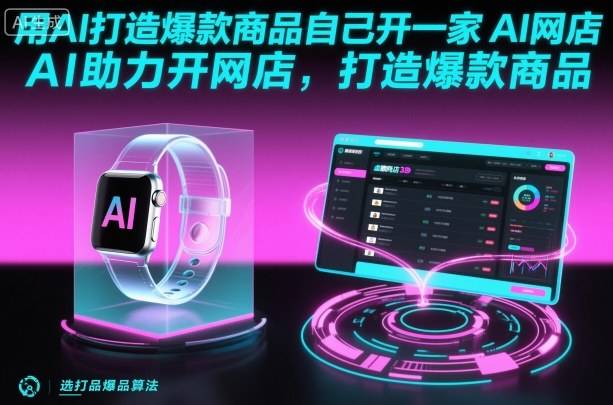 用AI打造爆款商品自己开一家AI网店，AI助力开网店，打造爆款商品-云推网创项目库