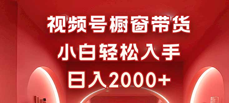视频号橱窗带货，小白轻松入手，日入2000+-云推网创项目库