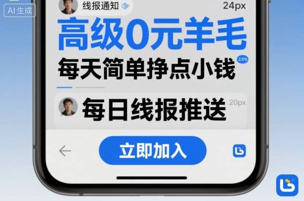 高级0元羊毛线报社群项目，每天简单挣点小钱-云推网创项目库