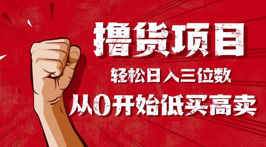 手把手教你撸货，从0开始低买高卖，小白轻松实现日入三位数!!!-云推网创项目库