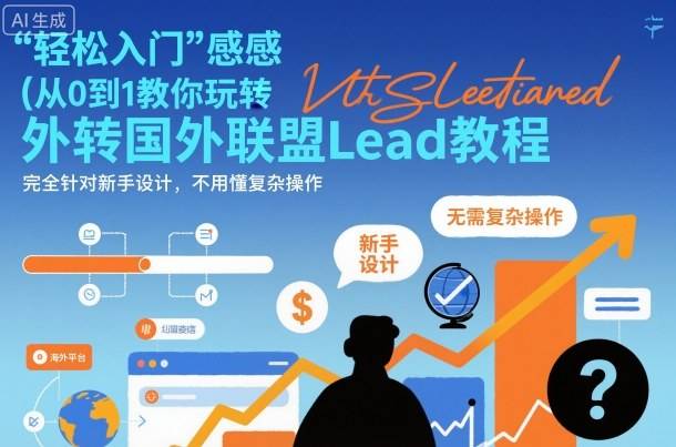 国外联盟賺美刀项目,从0到1教你玩转国外联盟Lead教程,纯新手可操作性100%-云推网创项目库