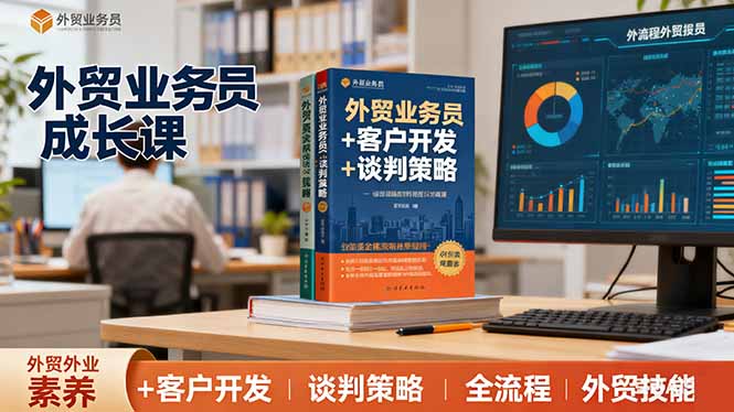外贸业务员成长课：职业素养+客户开发+谈判策略、掌握全流程外贸技能-云推网创项目库