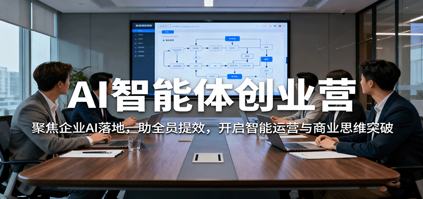 AI智能体创业营：聚焦企业AI落地，助全员提效，开启智能运营与商业思维突破-云推网创项目库
